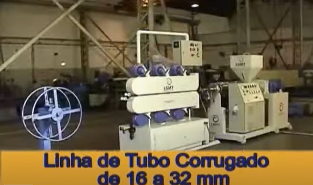 Linha de Tubos Corrugados “refrigerado a ar” de 16 a 32 mm